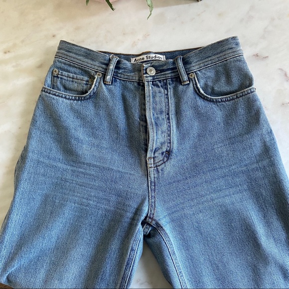 Acne Studios Taguhy Den in Blue SS18 | Mid-Rise Boot-Cut | Size 24 - Picture 7 of 13